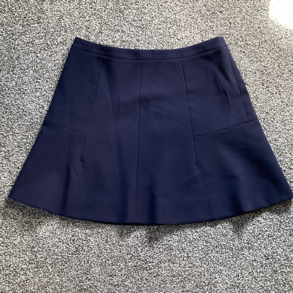 J. Crew Classic Navy A-Line Skirt